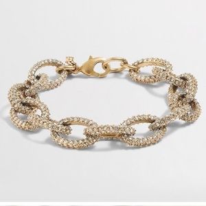 J Crew chain pave bracelet